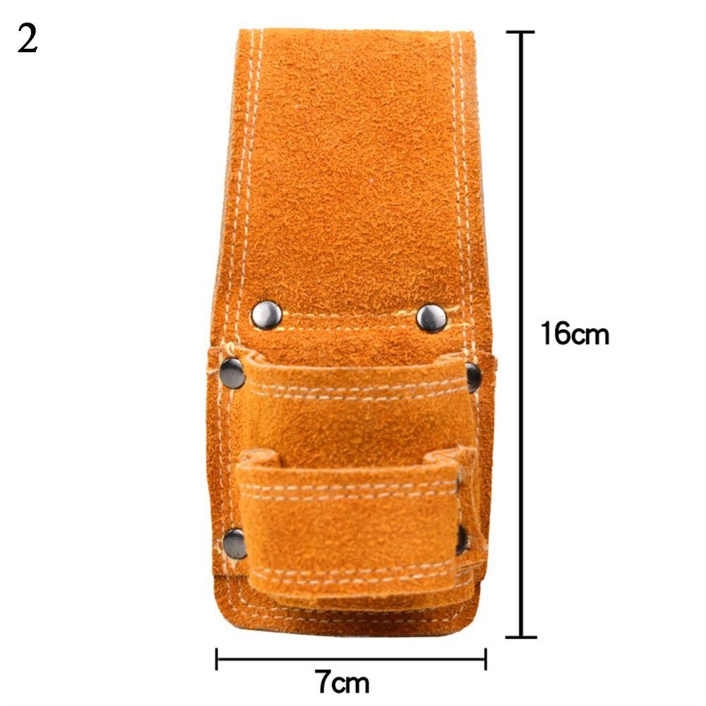 Multi-functional Leather Hammer Wrench Storage Bag Tool Bags Tool Pouch Bag Waist Bag