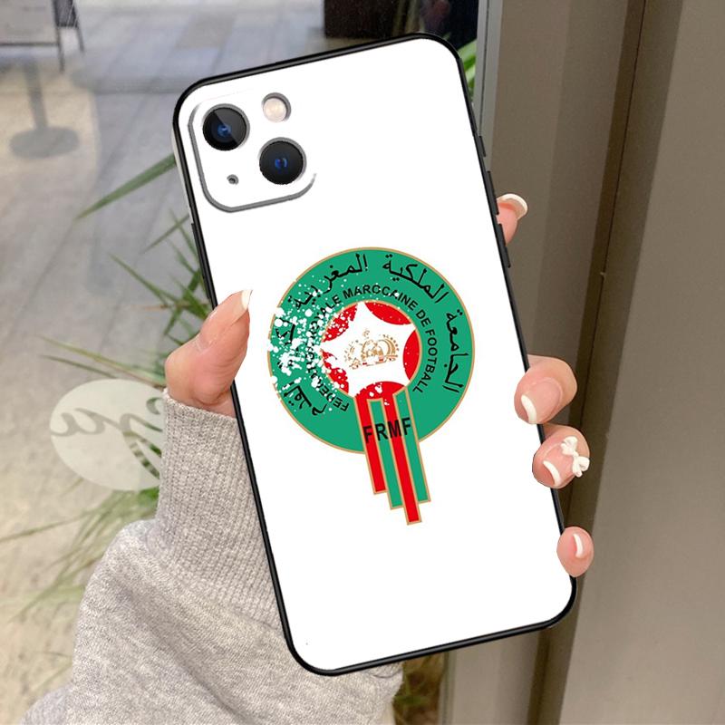 Morocco Flag Coat Of Arms Case For iPhone 17 Pro Max 16 15 13 12 11 14 Pro Max Plus 13 12 Mini 16e 17 Air Back Cover