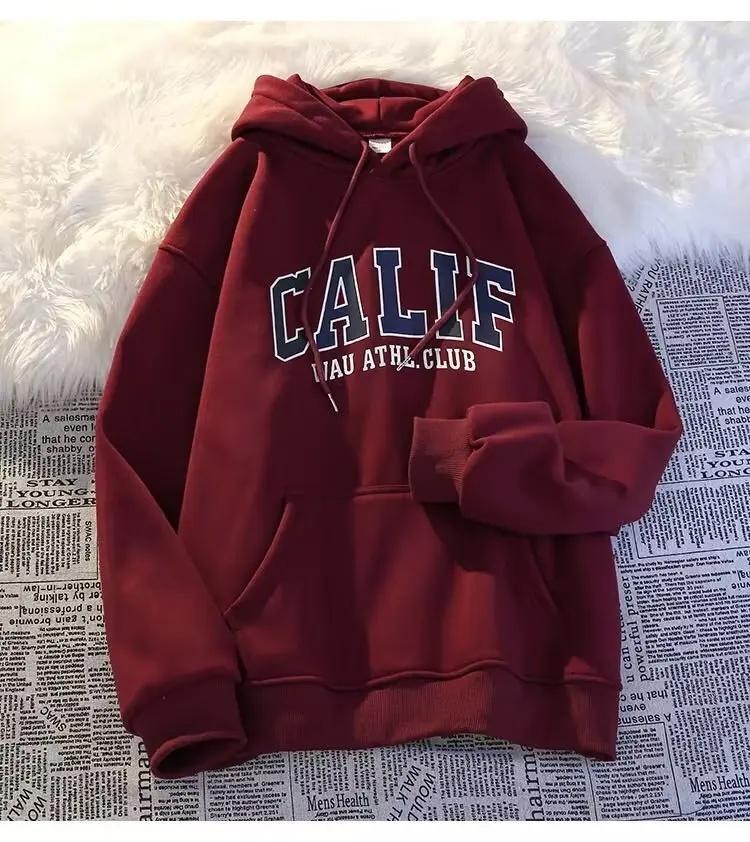 Heavyweight Hoodie Sweatshirt Men's Spring Autumn American Retro Style Loose Fit Casual Outerwear Trendy Brand New Hot Sale Of T