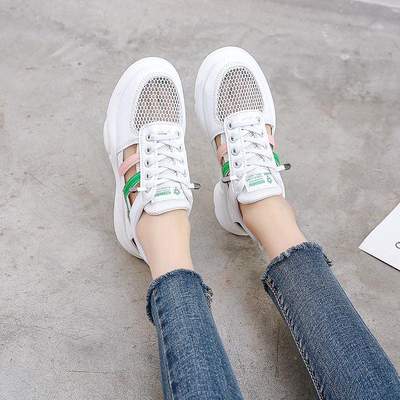Fashion Women Sneakers 2024 Platform Casual Shoes Fashion Mesh Breathable Sneakers Lightweight Waling Shoes