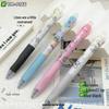 Line Friends Erasable Blue Pen: Posture Correction, Quick-Drying, High-Value, Push-Type, ST Tip. Ideal for Students, Ins Style.