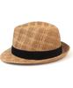 Yunibeosyeolkemiseuteuli Bu Check Beige Short Fedora Summer Fedora