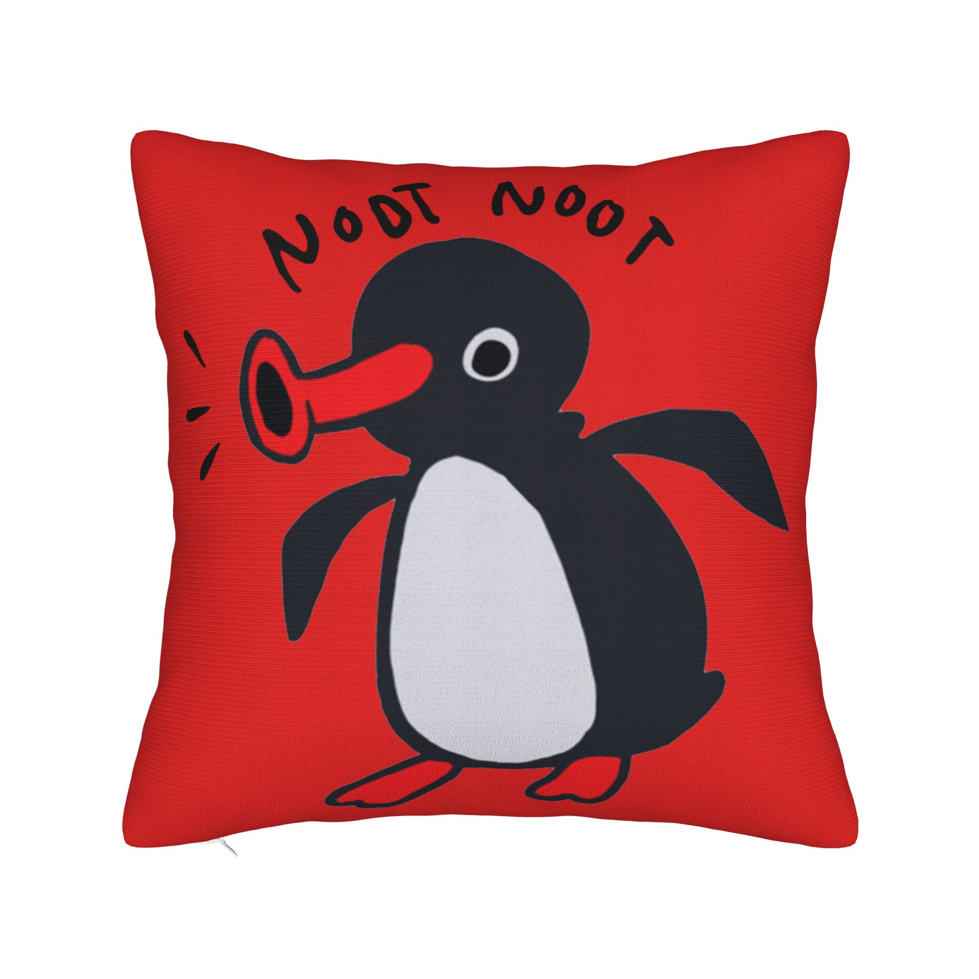 Noot Noot Ladies Square Pillow Cases Pingu Pinga Penguin Cushion Cover Decorative Throw Pillow Case Cover for Home 18 x18 12x12Inch