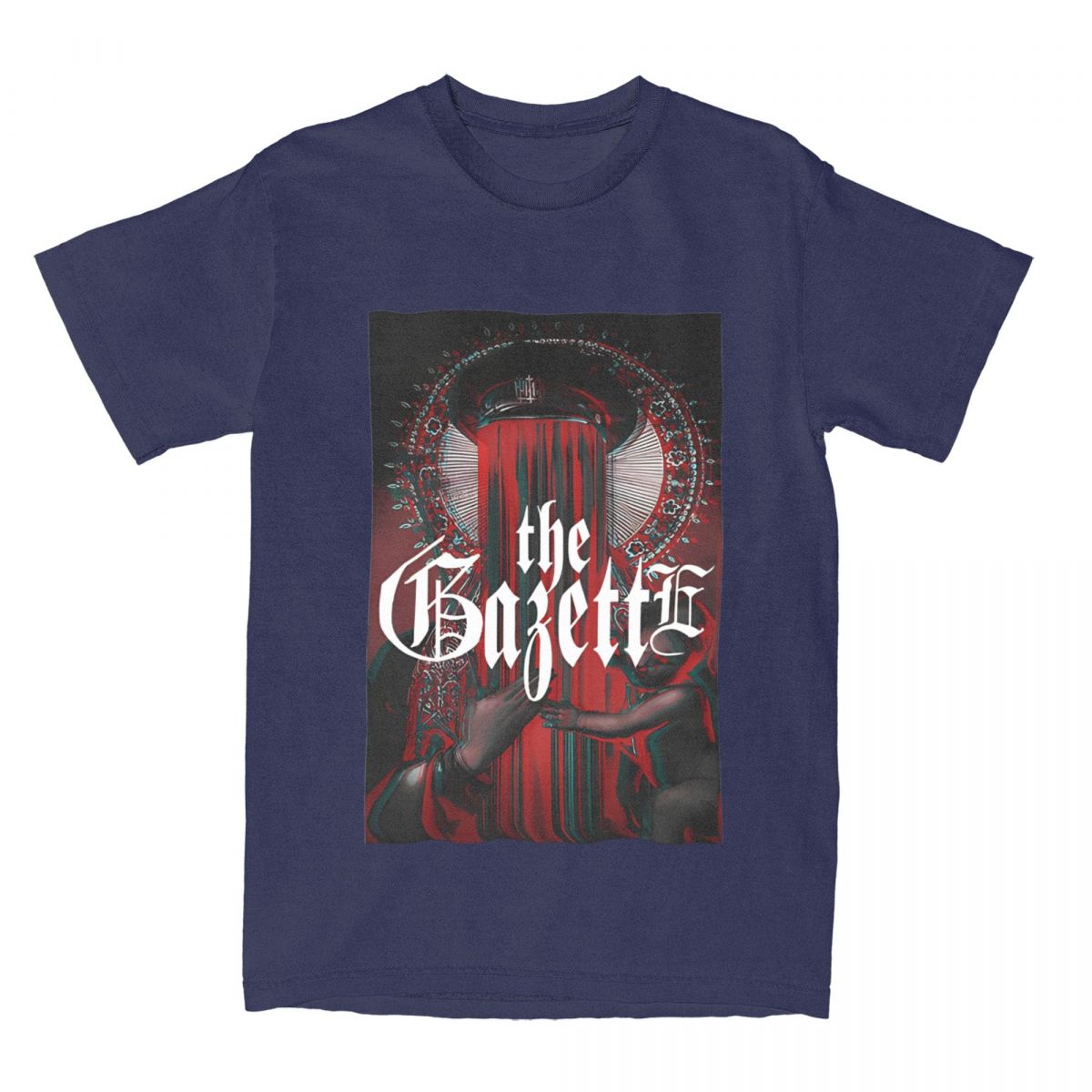 

Коллекция The Gazette Band Shirt Merch Мужские и женские хлопковые винтажные футболки с коротким рукавом Одежда на все сезоны XXXXXL темно-синий