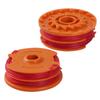Snap-In Spool and Line Unit with Protective Cap Cover Designed for Ozito LTR-529U and For Worx WG119E Cordless Grass Trimmers