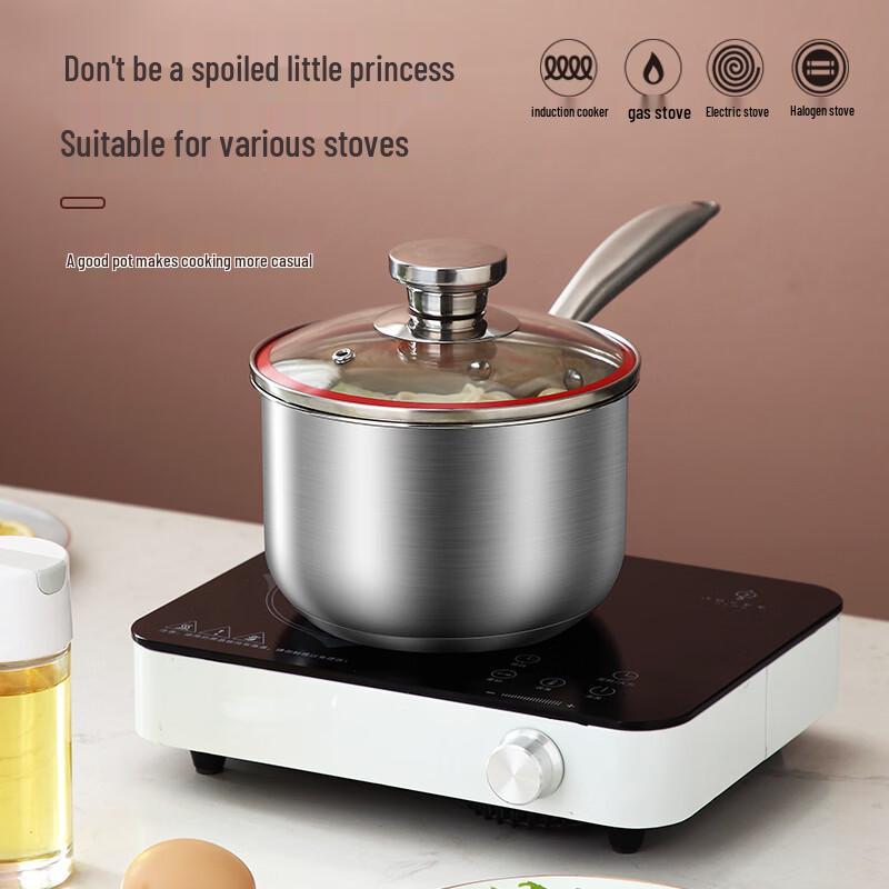 Shangheng 304 Stainless Steel 18CM Double Layer Milk Pot