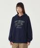 Women'S Oversized Clover Graphic Hoodie Dark Navy