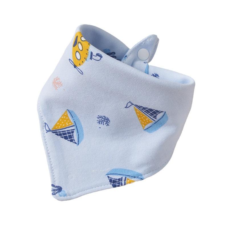 Super Soft Cotton Infant Bib & Neck Warmer - Anti-Spit Up, Autumn/Winter Triangle Scarf