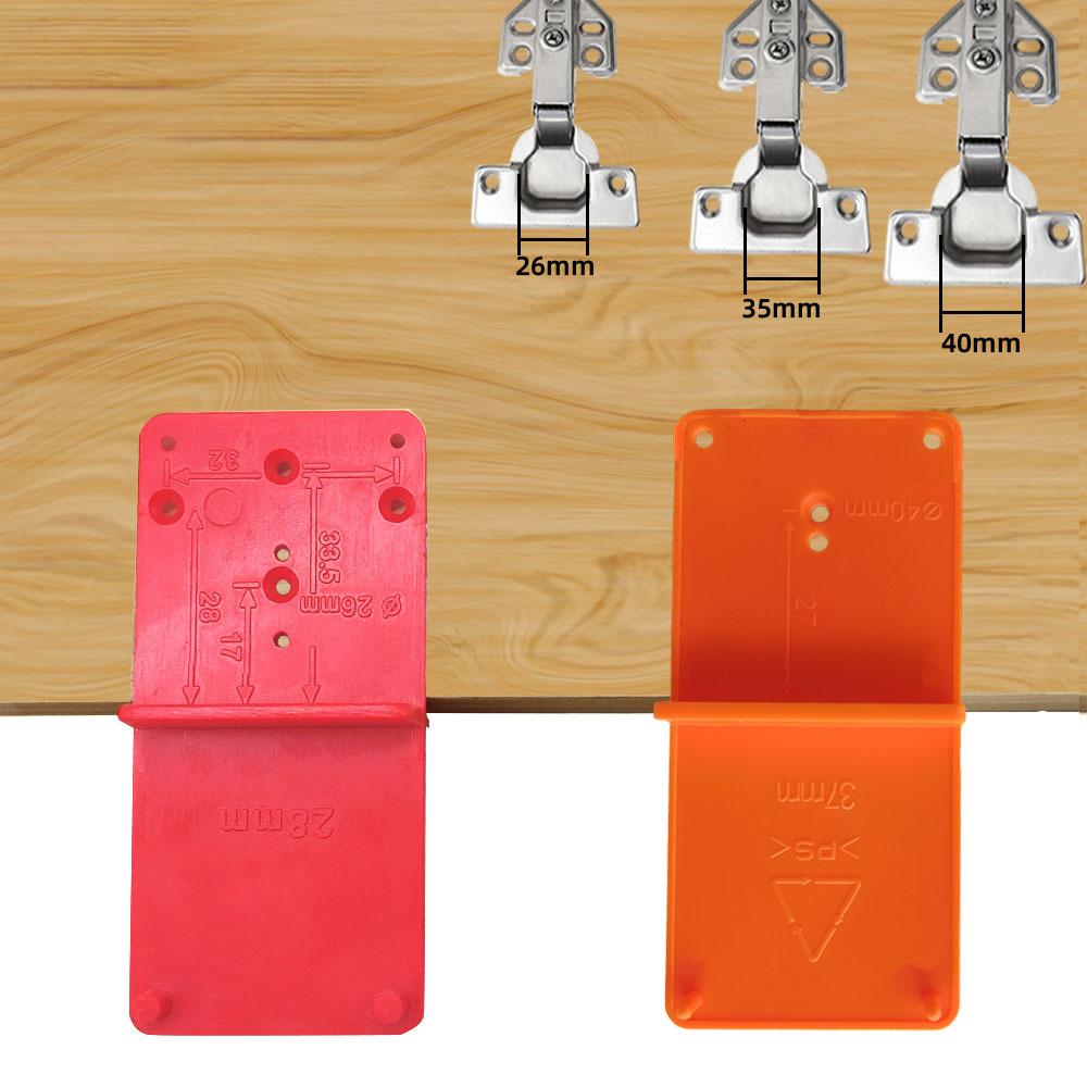 Hinge Hole Drilling Guide 26mm 35mm 40mm Hing Installation Jig Door Cabinet Hinge Hole Locator Woodworking Positioning Mark Tool