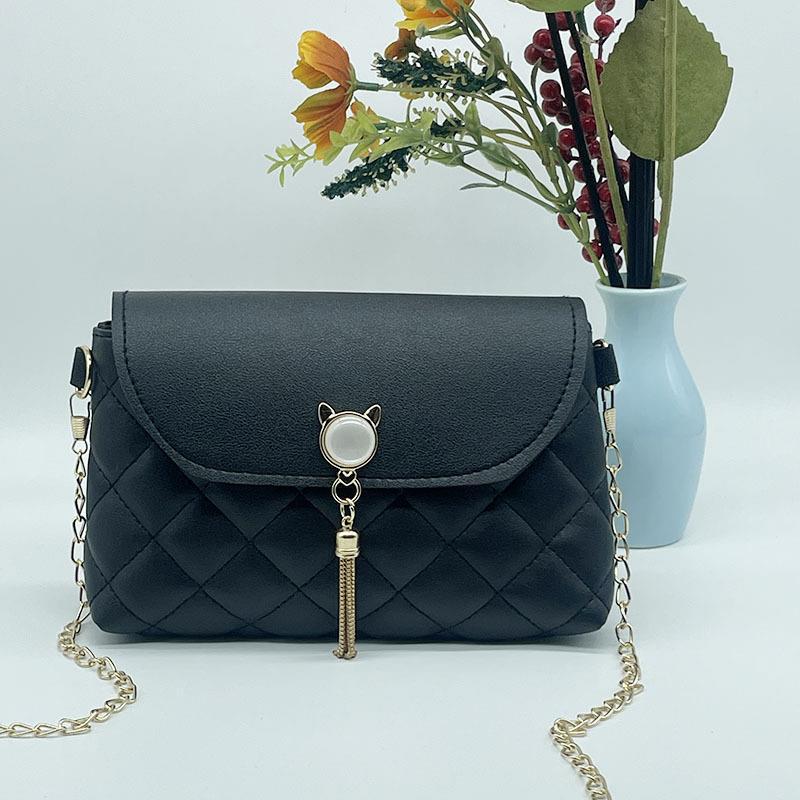 Women's Fringed Small Square Bag Summer and Autumn New Personalized Oblique Span Shoulder Change Mobile Phone Women's Bag Tide