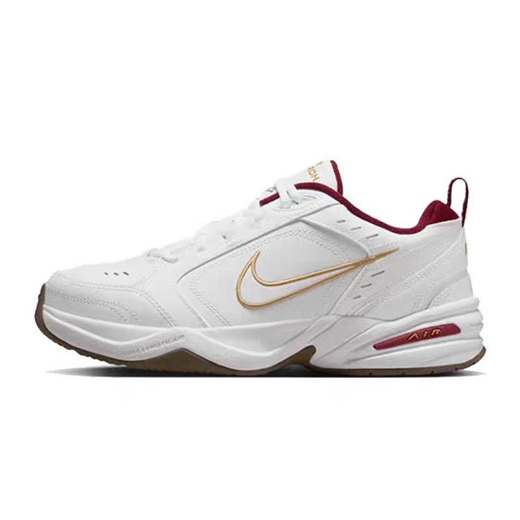 Nike Air Monarch 4 Cushioning Slip Resistant Low top Chunky Sneakers Unisex White IB4607-171(Team366-)
