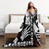 [Halloween, Misfits Blanket] Misfits "Raise the Dead" Halloween Graphic Flannel Blanket | Soft Polyester, All-Season Comfort