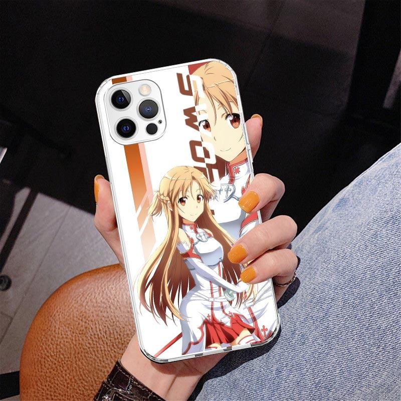 Anime Sword Art Online SAO Phone Case For iPhone 17 Air 16 Pro Max 16E 15 + 14 Plus 11 12 13 Mini 7 8 SE Gift Print Cover Fundas