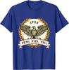 Veni Vidi Vici Julius Caesar Quote Ancient Rome TShirt 100 Cotton ONeck Short Sleeve Summer Casual Mens Tshirt Streetwear
