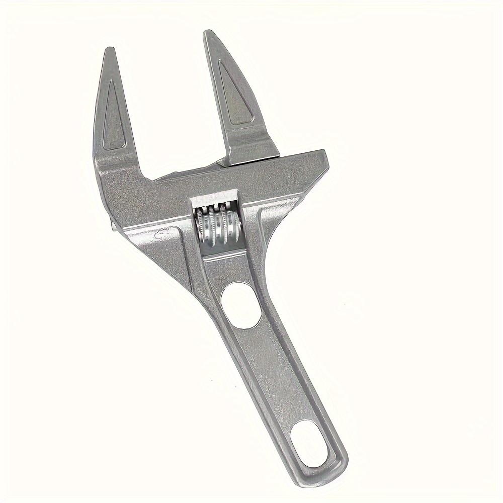 Multi Functional Bathroom Water Heating Wrench, Large Opening Aluminum Alloy Short Handle Adjustable Wrench, Water Pipe Faucet W