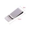 Stainless Steel Metal Money Clip Creative Banknote Clip Belt Clip Personality Bookmark Clips Wallet Ticket Folder