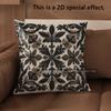 2D Exquisite Floral Patterned Decorative Cushion Covers Pattern Cushion Cover Suitable For Sofa Bedroom Car Pillow Cover