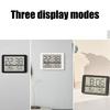 Magnetische Hänge-Digitaluhr mit Innenraumtemperatur- und Luftfeuchtigkeitsanzeige Großer LCD-Bildschirm für Schreibtisch, Wand, Kühlschrank