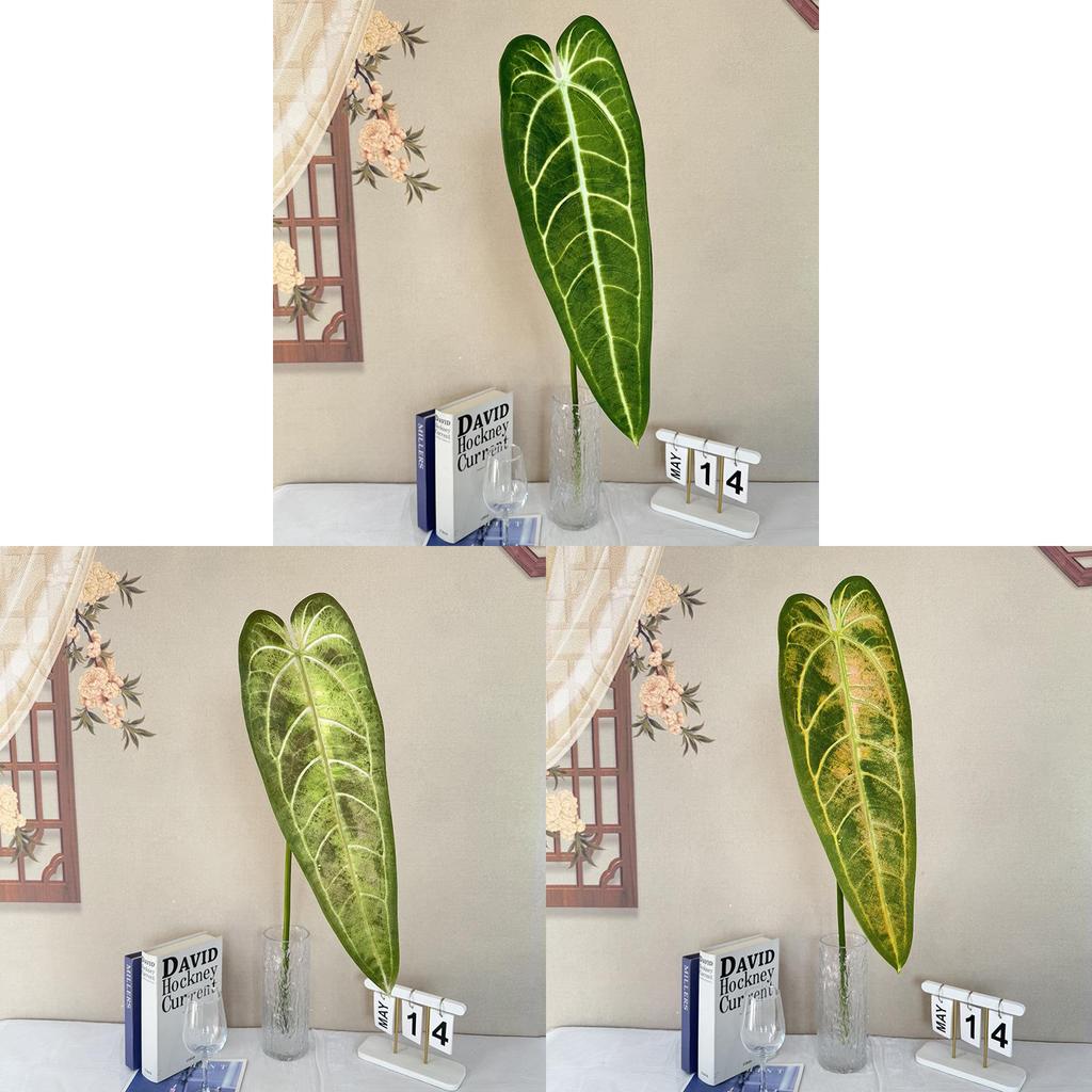 Realistic Tropical Faux Plant Home Decor With Green Leaves For Photography And Wedding Arrangements