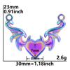 5pc Fashion Love Evil Eyes Colorful Stainless Steel Pendant Handmade Pendants Necklace Materials DIY Sword Accessories Findings