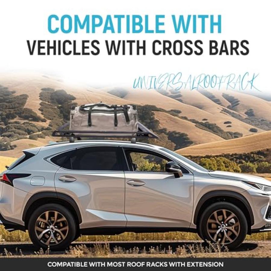 50" x 39" x 4.75" Roof Rack Cargo Basket W/Cross Bars Fit for Car SUV Pickup Truck Van Universal Top Cargo Carrier Metal Luggag