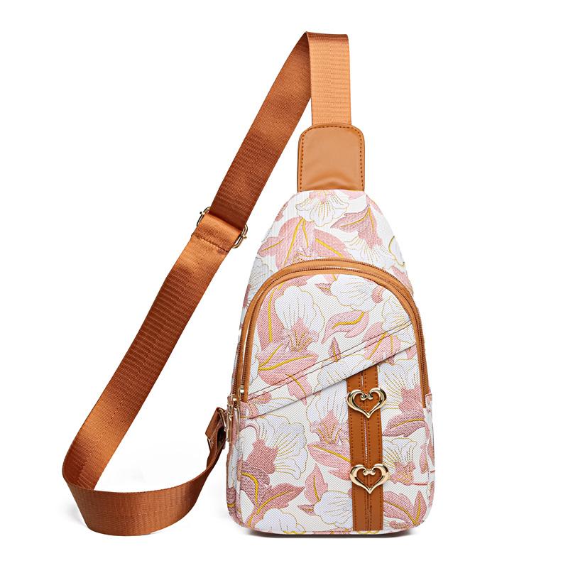 

Женская нагрудная сумка через плечо Женская сумка через плечо с принтом A бежевый