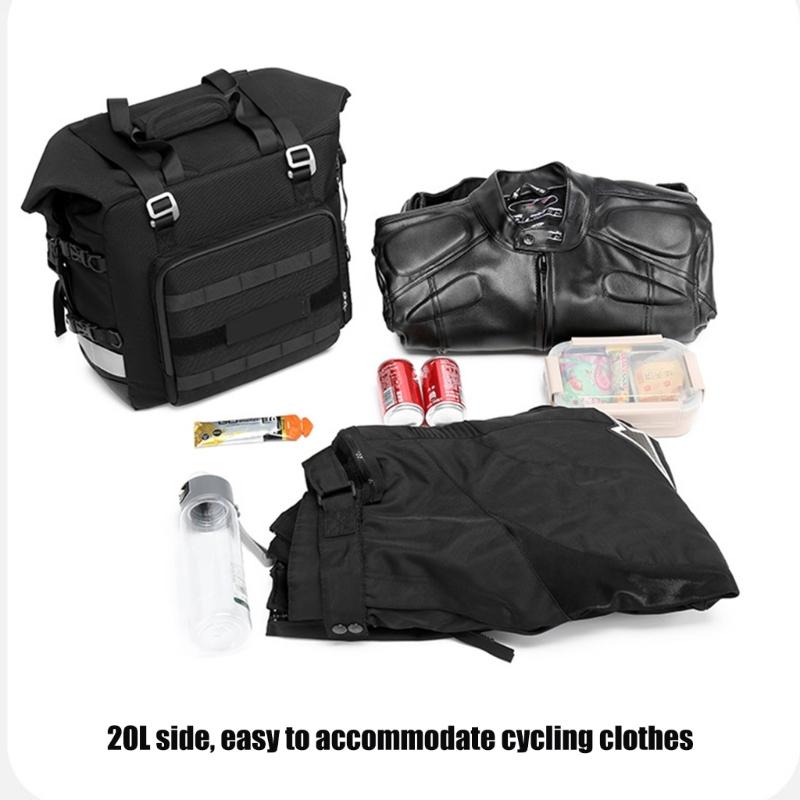 Motorcycle Saddlebags Luggage Storage Backpacks Waterproofs Motorcycle Side Bag Large Capacity Detachable Side Saddles Bags