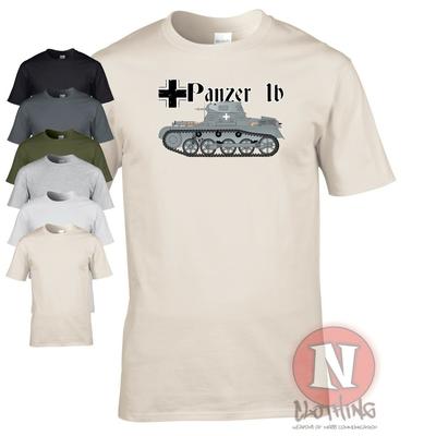 Panzer 1 B Tank WW2 Deutsche Militär Artillerie Armour T-Shirt Welt Des Krieg