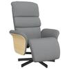 VidaXL Fauteuil inclinable avec repose-pieds gris clair tissu 356601