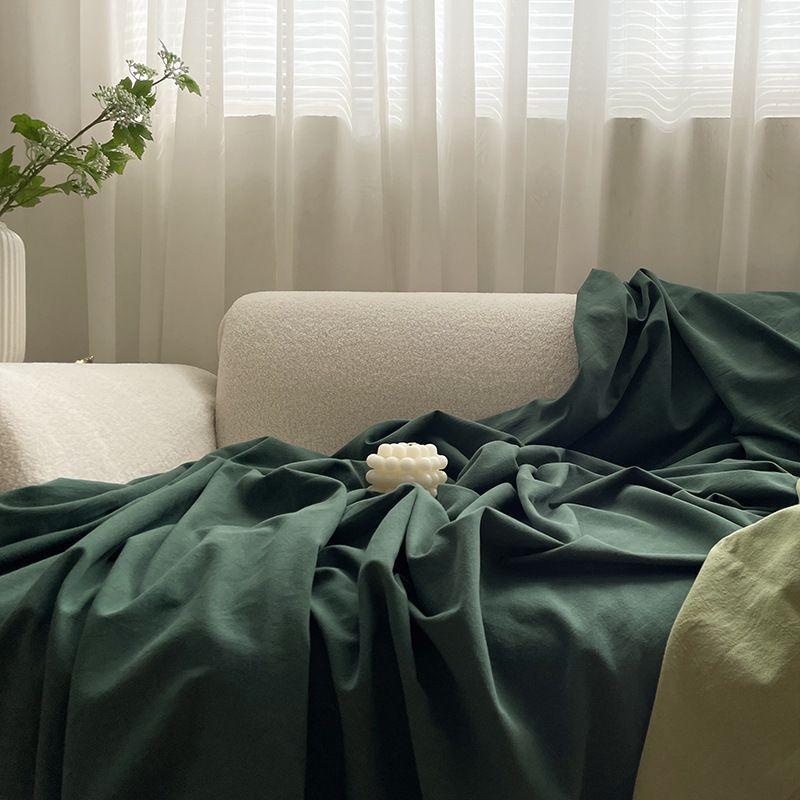 

French Retro Dessert Tablecloth Cotton Linen Fabric Birthday Party Wedding Simple Photography Background Hanging Cloth Fancy Retro dark green 70*70cm rough edge