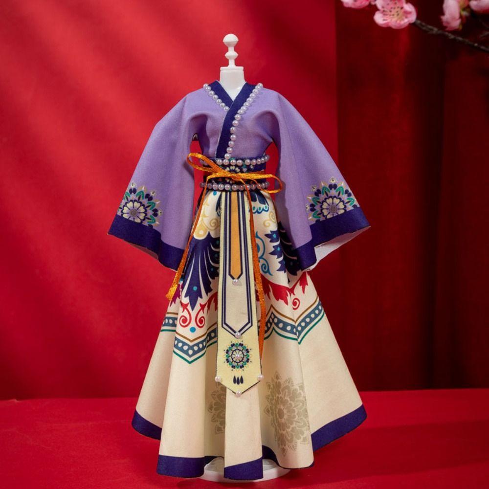 

Платье Принцессы Игрушка Наряд Юбка Платье Куклы Материал Куклы Ханфу Одежда Набор для DIY Дети Девочка 4