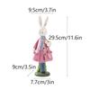 Easter Decor Desktop Ornament Fine Workmanship Party Supplies Spring Rabbit Figurine for Home Shelf Festival Bedroom Cabinet