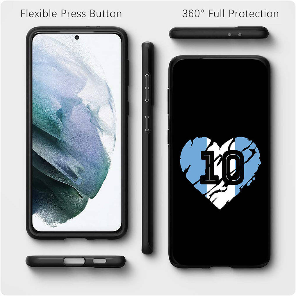 for Samsung Galaxy S25 S24 S23 iPhone 17 16 15 Xiaomi Redmi Note 14 13 12 11 Plus Pro Max Case Argentina No10 Soccer No 10 Football OPPO Huawei Cover