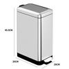 Foot Operated Bathroom Waste Bin Kitchen Living Room Garbage Storage Bucket Household Stainless Steel Garbage Can