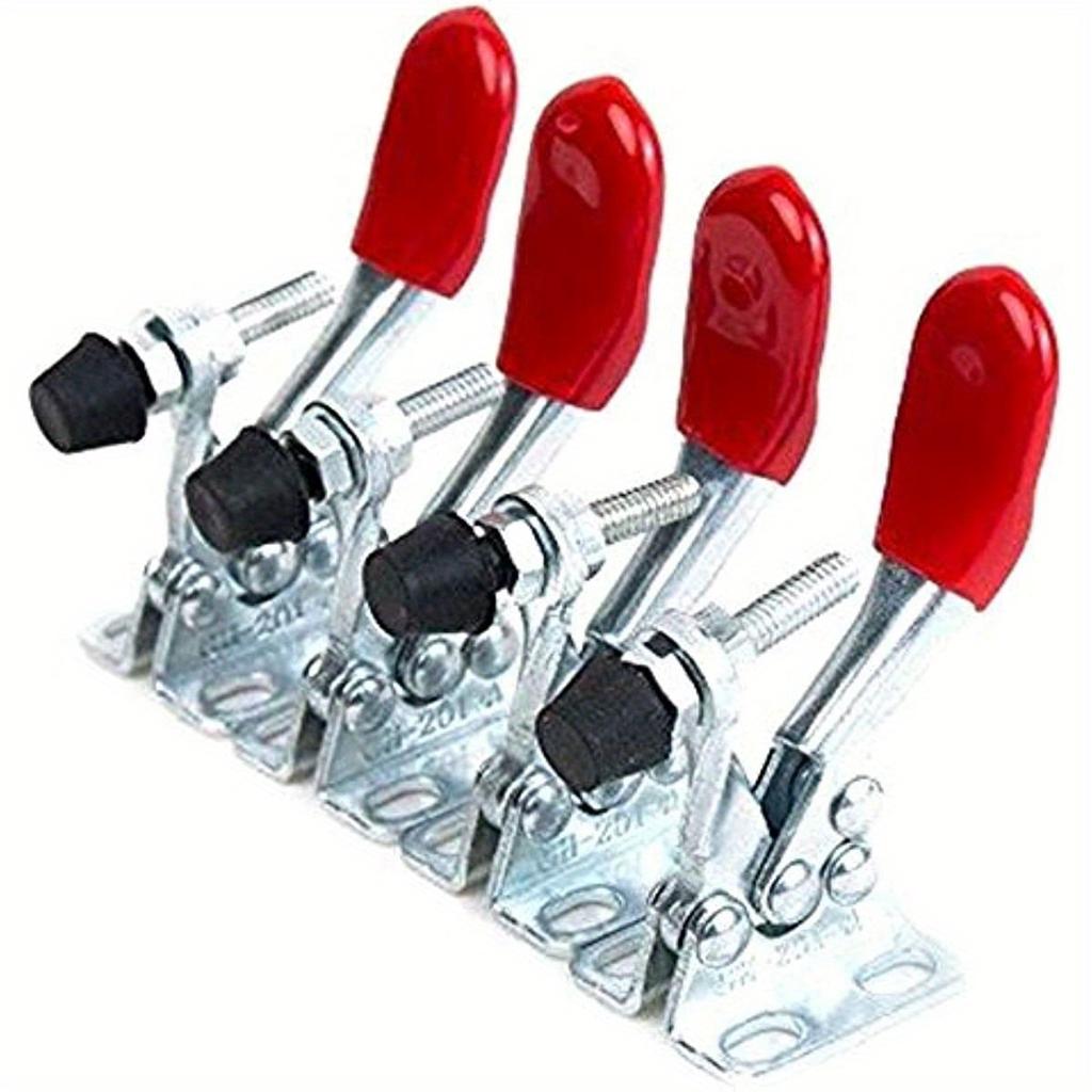 201A Horizontal Toggle Clamp Quick-release Toggle Clamps Set 27kg/60lbs Holding Capacity Anti-slip Hold Down Hand Clip Tool