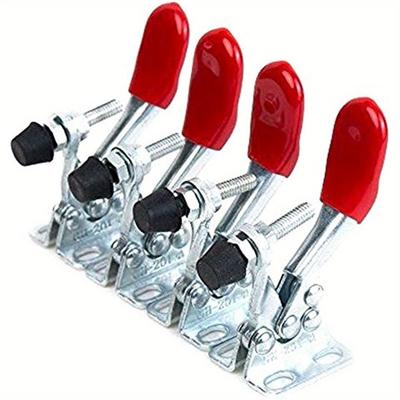 201A Horizontal Toggle Clamp Quick-release Toggle Clamps Set 27kg/60lbs Holding Capacity Anti-slip Hold Down Hand Clip Tool