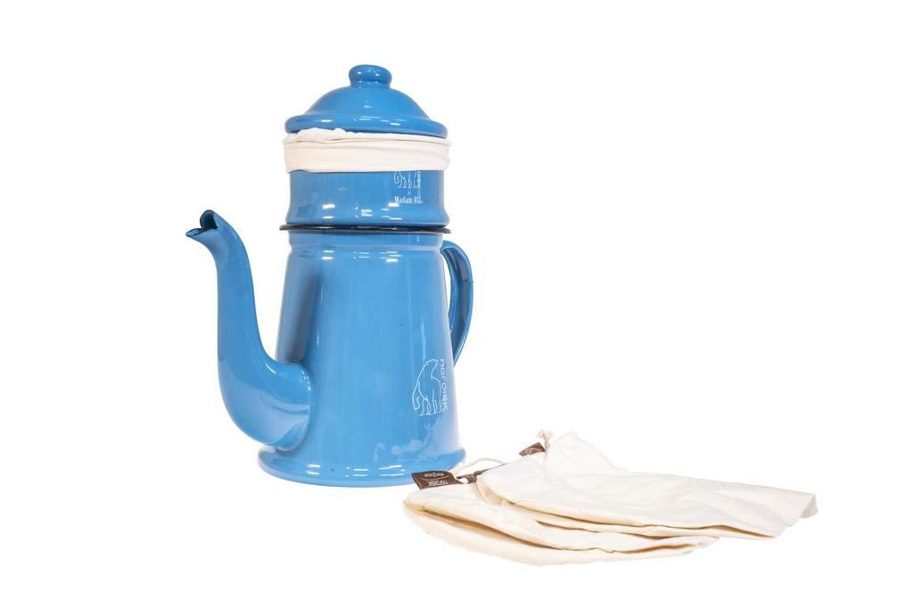 NORDISK Outdoor Camping Enamel Madam Blue Coffee Pot Bla Sky Blue Japanese 119092 (Madam Coffee) 1.5L [Genuine Product]