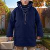 Available: European & American Mid-length Men's Woolen Hoodie - Autumn/Winter Casual Top