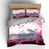 Cherry Blossom Mountain Art Set Multiple Sizes Kid'S And Adults' Bedroom Exquisite 3Pc Bedding Set, Gift