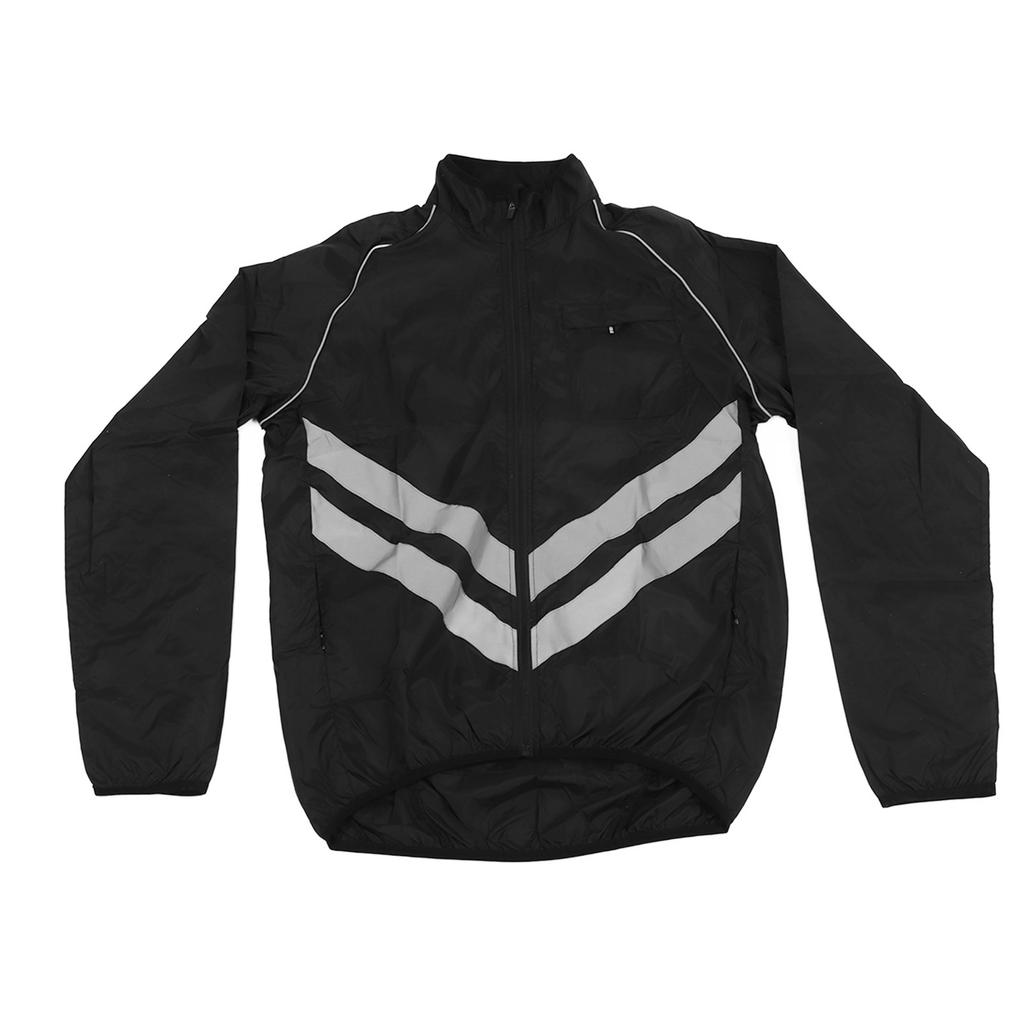 Radjacke Herren Winddicht Wasserdicht Reflektierend Langarm Oberteil für Offroad Mountain Road Riding Angeln