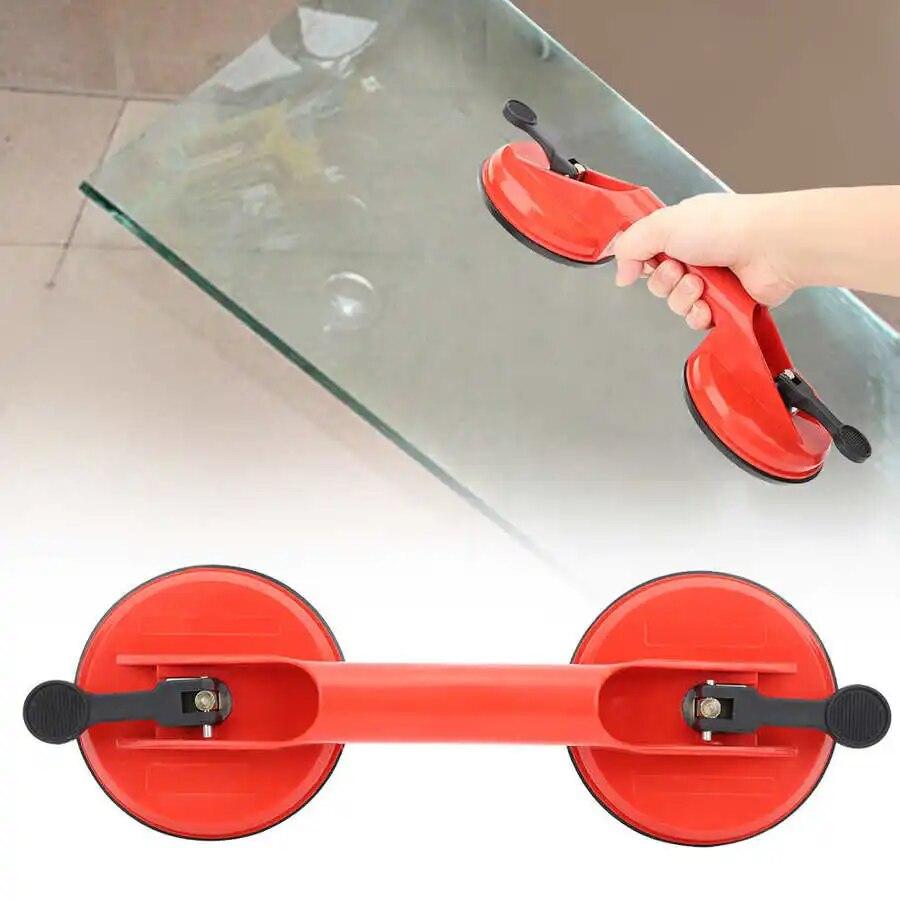 Handle Dual Suction Cup Glass Suction Cups Dent Puller Handle Lifter Car Dent Puller Removers for Lifting Glass Dent Repair Tool