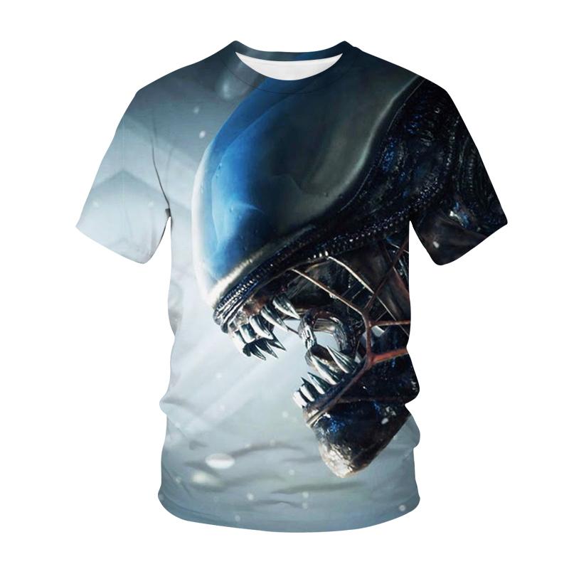 

Alien T-Shirts Animal Pattern 3D Print Women Men Casual Short Sleeve T Shirt Y2k Harajuku Streetwear Tees Tops Unisex Clothing S
