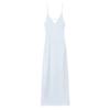 Summer V Neck Sling Mid-Length Silk Satin Texture Midi Skirt Dress 2452331 3258331 8331