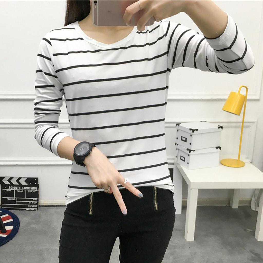 

Женская корейская версия, свободная полосатая рубашка с длинными рукавами, повседневные топы L белый