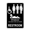 Toilet Wall Decoration Pub Vintage Metal Sign Home Funny Decor Toilet Tin Sign WC Lavatory Toilettes Wall Art Bathroom Restroom