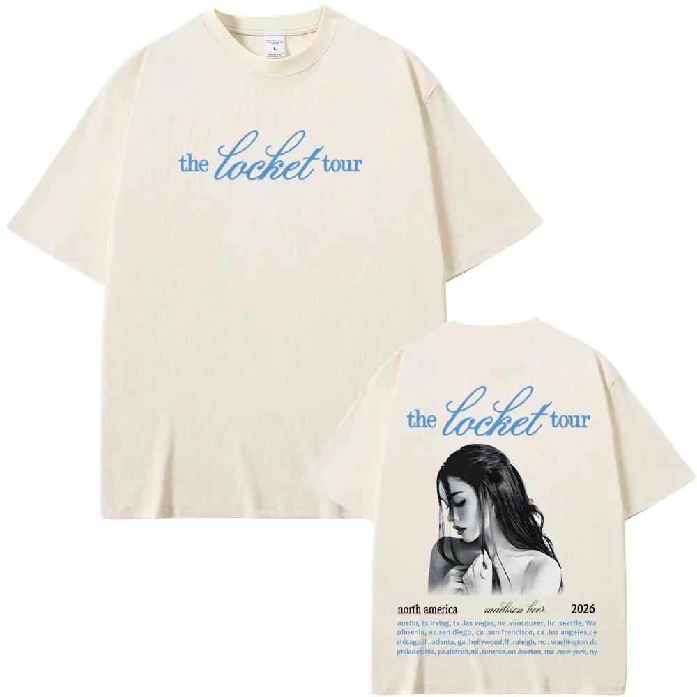 Madison Beer Tour 2026 Peripherals Graphic Print Tshirt Men Women Fashion Oneck Summer New Tee Oversize Hignstreet Casual Top