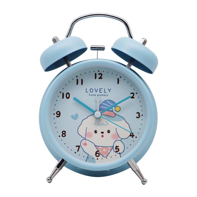 New Cartoon Ringing Small Alarm Clock for Students To Study, Special for Children, Boys and Girls To Get Up and Wake Up Powerfully