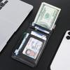 Minimalist RFID Anti-Theft Carbon Fiber Card Holder and Money Clip Wallet