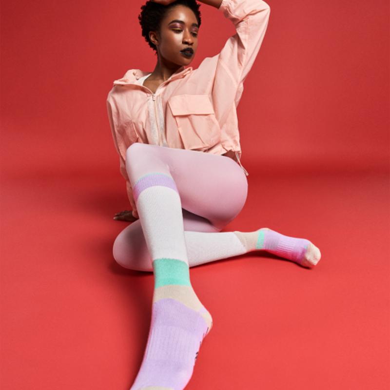 SoxOverWhatever SOXOW Ride The Rhythm Mint Blue/Violet [S/M] Crew