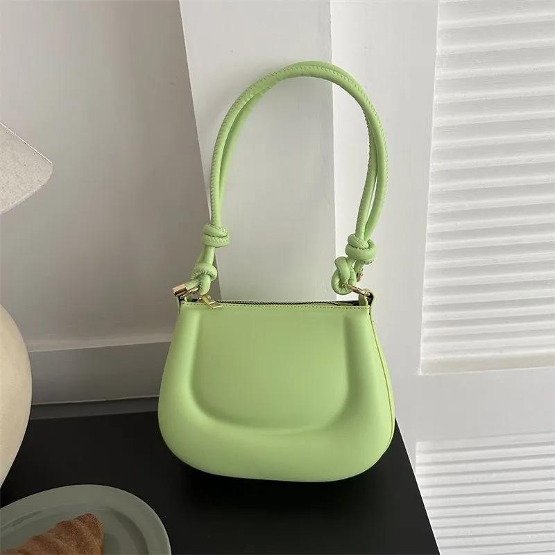 WTEMPO Genți Simple Monocrome Casual din Piele Sintetică cu Un Singur Umăr pentru Femei, Genți de Mână cu Fermoar de Mare Capacitate